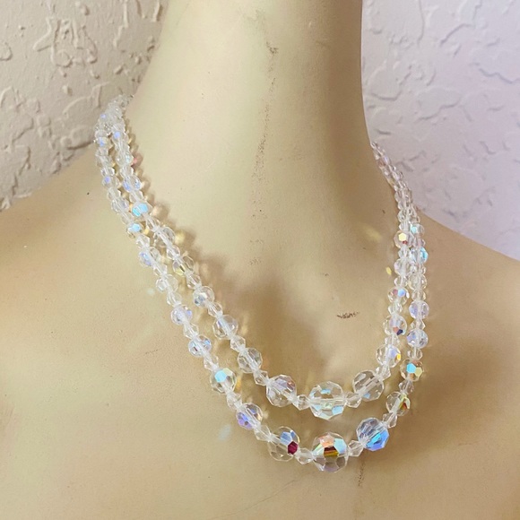 Vintage Lady Ellen AuroraBorealis Crystal Necklace - Picture 3 of 10